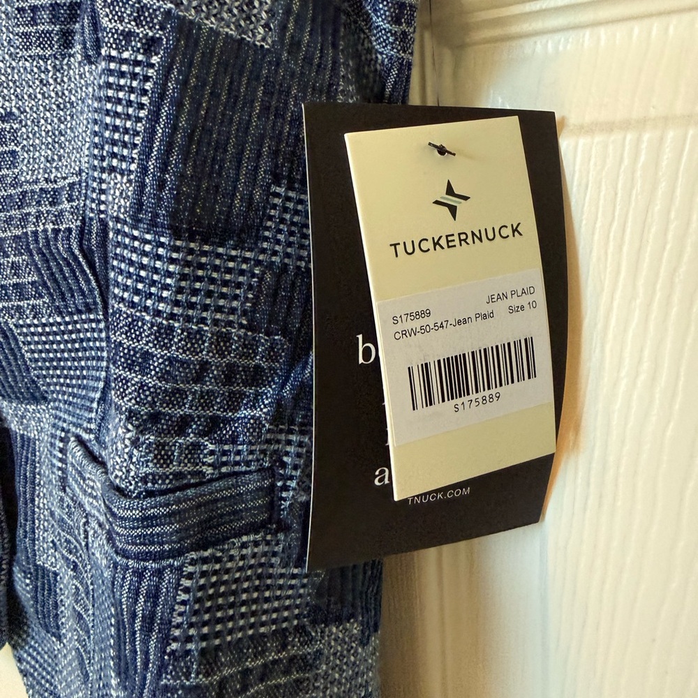 Tuckernuck denim patchwork Button-Up Vest NWT - image 3